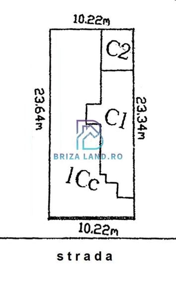 Bucurestii Noi, Laminorului, teren 240mp, d=10.2m, casa demolabila - 3