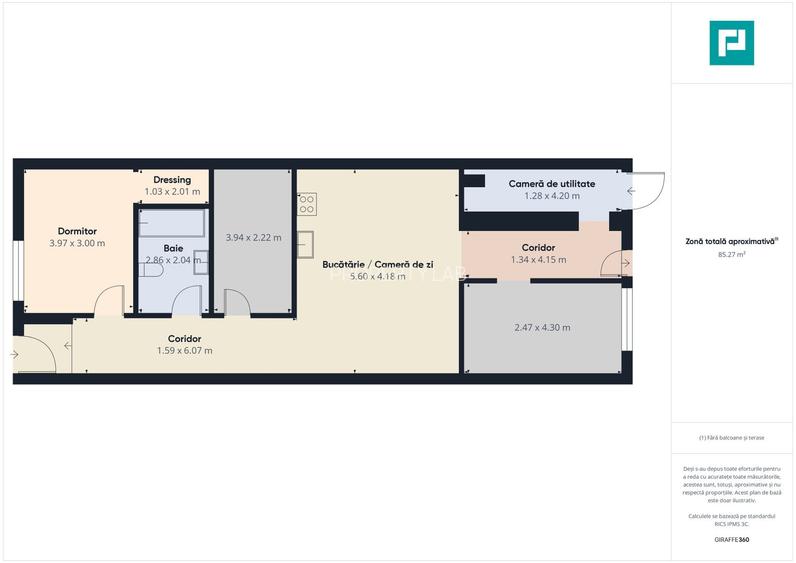 Casă cu 3 camere în Cartierul Verde - 7