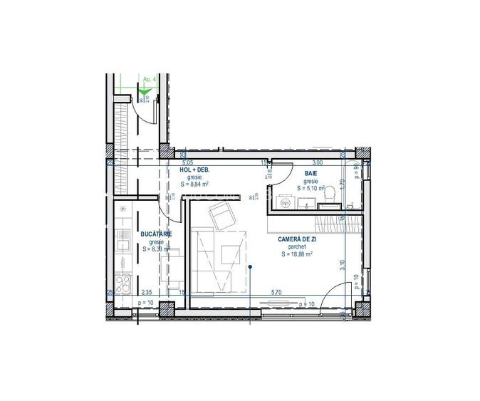 NOU! Direct Dezvoltator, Palas Mall, 1 camera  Nybo Residence - 1