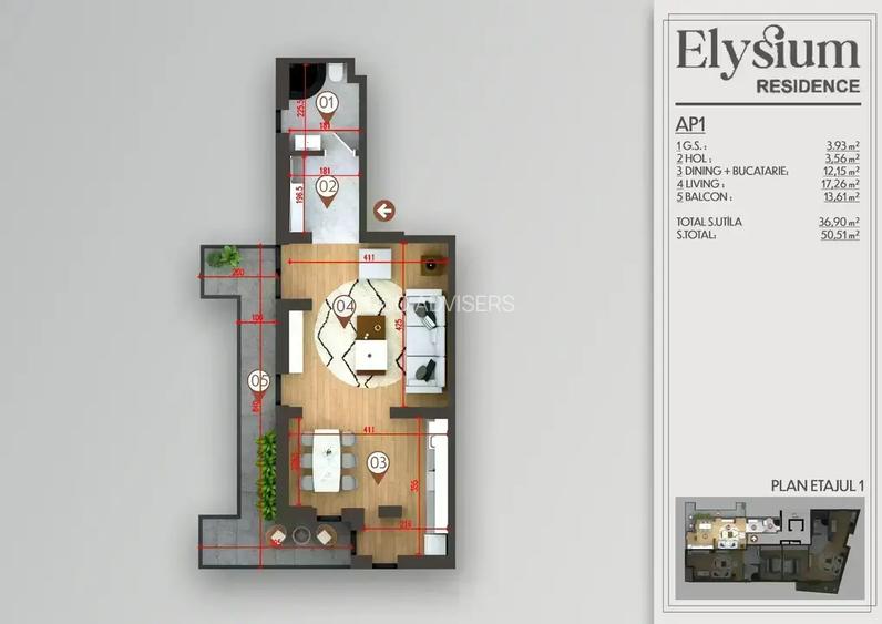 Garsoniera I 2 min Metrou Obor | Bloc Nou I - 6
