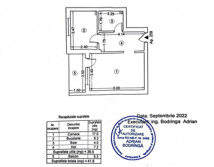 Garsoniera decomandata 42 Mp -Regie Residence-Grozavesti - 11