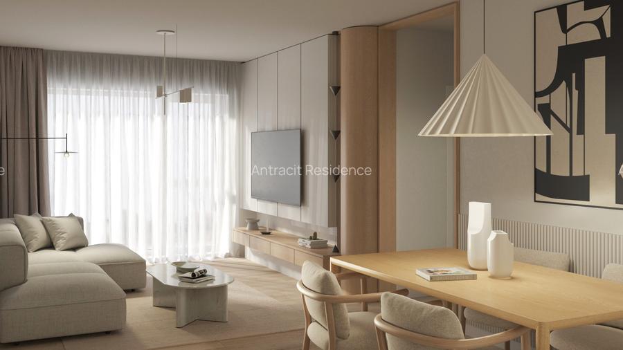 Antracit Coandă | Bucătărie închisă | Bloc boutique  | 91 mp utili - 6