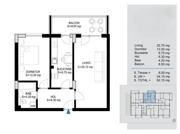 Titan Pallady metrou 2 Camere Decomandat spatios ansamblu premium - 7