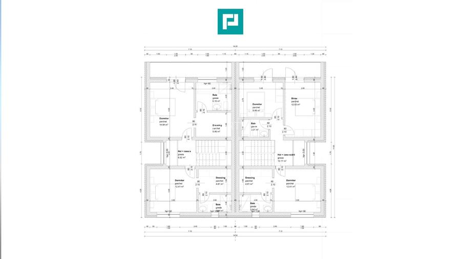 1/2 duplex în Giarmata, fază de proiect - 3