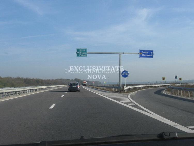 Teren 9Ha -> 16Ha Ha Intravilan , Exit A3 Snagov Ghermanesti Bucuresti-Ploiesti - 17