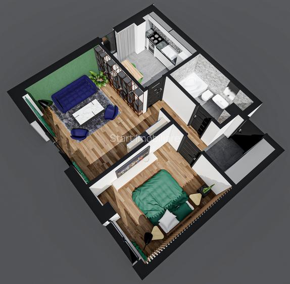 Apartament 1 camera decomandat, bloc nou - 7