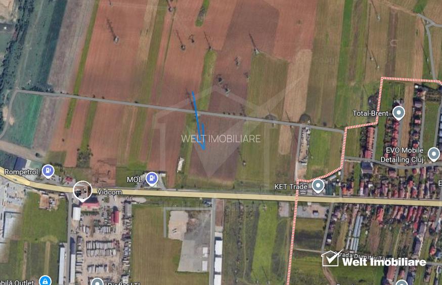 Teren intravilan , zona de servicii si activitati economice, Floresti - 2