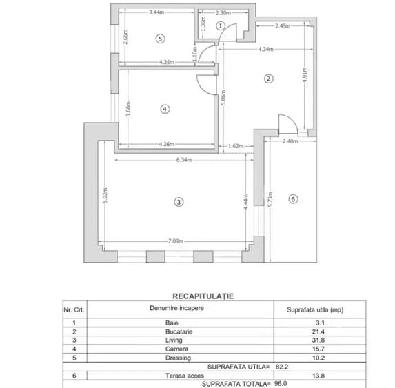 Apartament 3 camere – Ansamblul Rezidențial Licurg, zona Armenească - 5