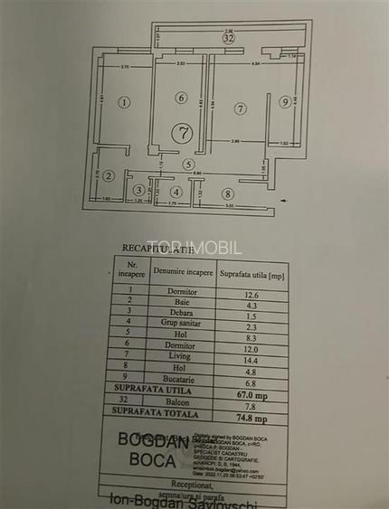 Apartament cu 3 camere decomandat, 2 bai, etajul 1,  bloc nou -  Galata, Sos Voi - 13