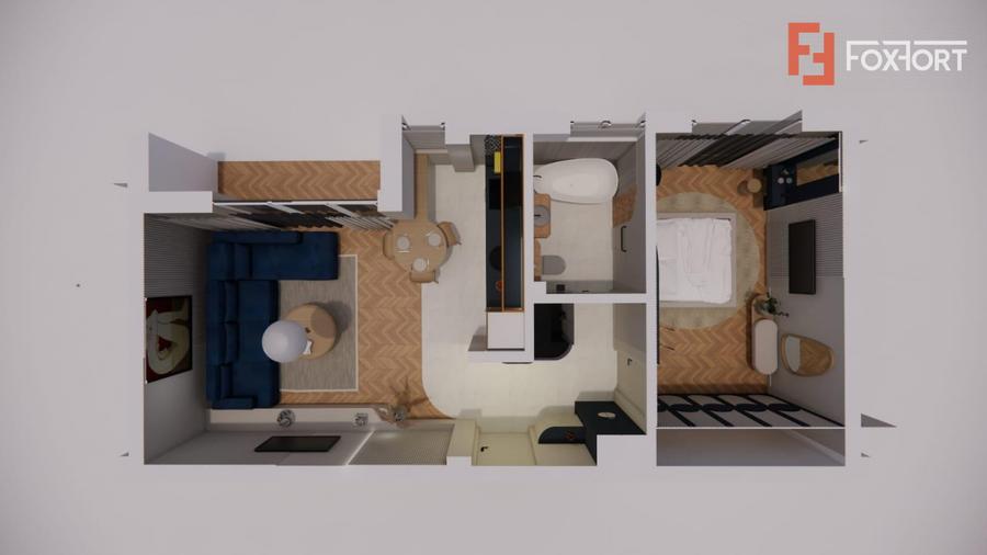 COMISION 0% BLOC NOU Ap. cu 2 camere, bloc cu lift - Zona Lipovei