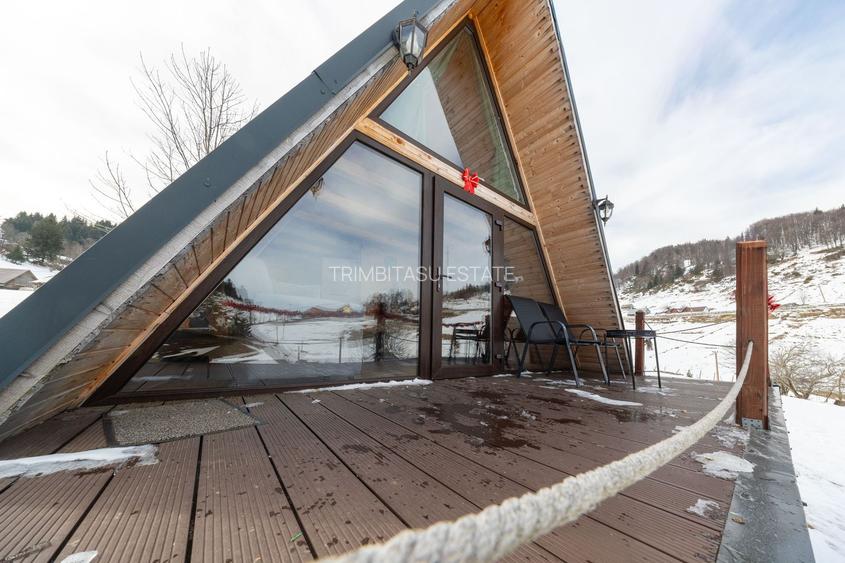 Teren 7,656 mp + Cabane tip A Frame, Fundata - 7