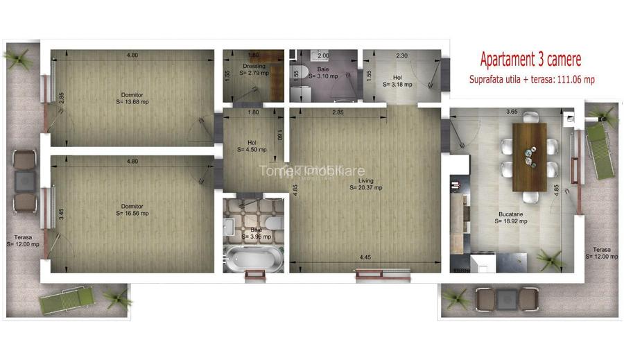 Apartament 3 str.Bacovia in vila cu 6 apartamente - 8