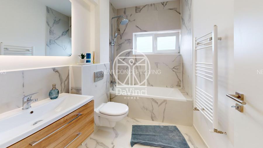 Penthouse 3 camere, intabulat, finisat la cheie, contoare montate - 7