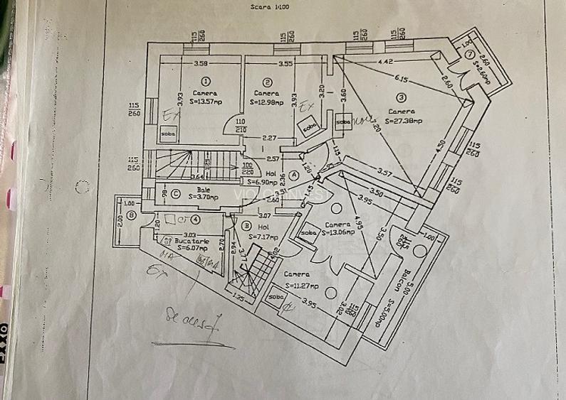 Armeneasca, apart 5 cam 180 mp - 1