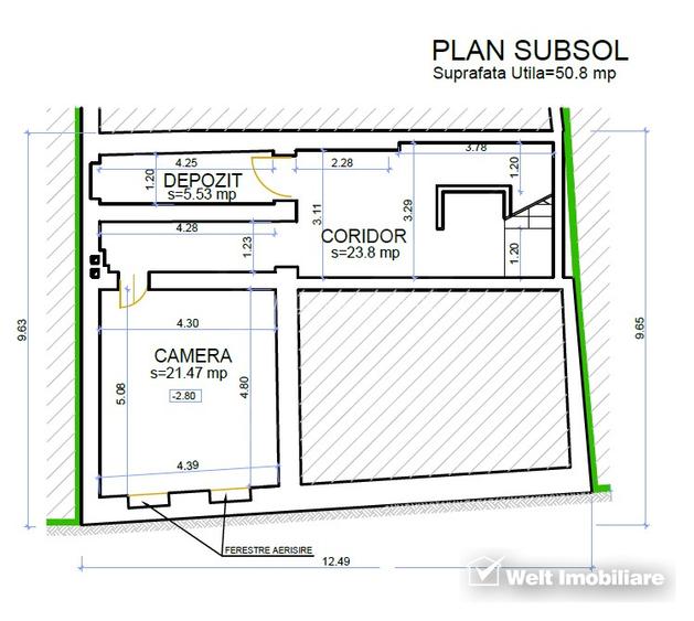 Spatiu comercial parter + demisol 167mp, cinema Victoria - 2