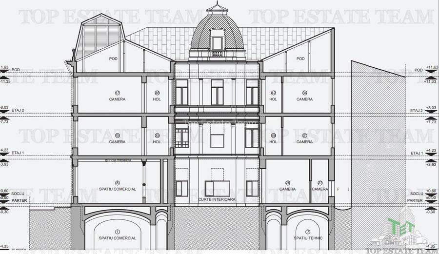 Cladire de vanzare in Centrul Vechi, cu proiect pentru hotel - 61 Camere - 4