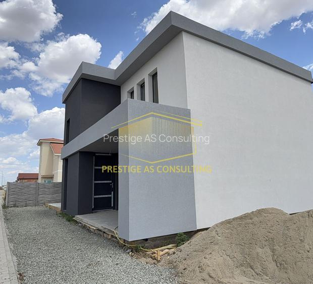 Vila moderna cu structura metalica, tehnologie NZEB si piscina | Giarmata - 12