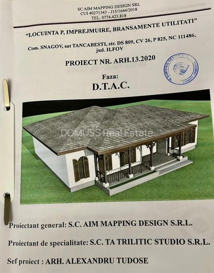 Teren intravilan | Parcelat | Proiect casa | Snagov | Tancabesti   - 3