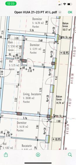 Apartament de 2 camere, 52,40 mp, in Someseni - 6