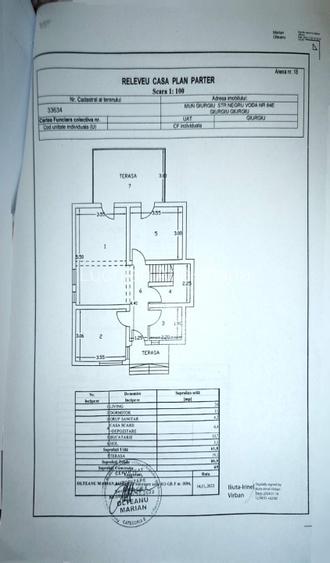 Casă P+M cu placă de beton, teren 450 mp, curte amenajată – Giurgiu, Str. Negru  - 15