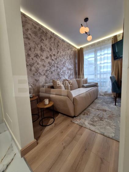 Apartament 2 camere Lux, ultrafinisat, mobilat complet, terasa 12mp, la cheie. - 9