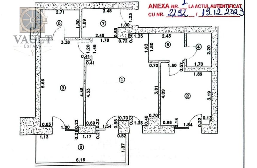 Apartament 3 camere - TERASA 12 MP - CORTINA - 1