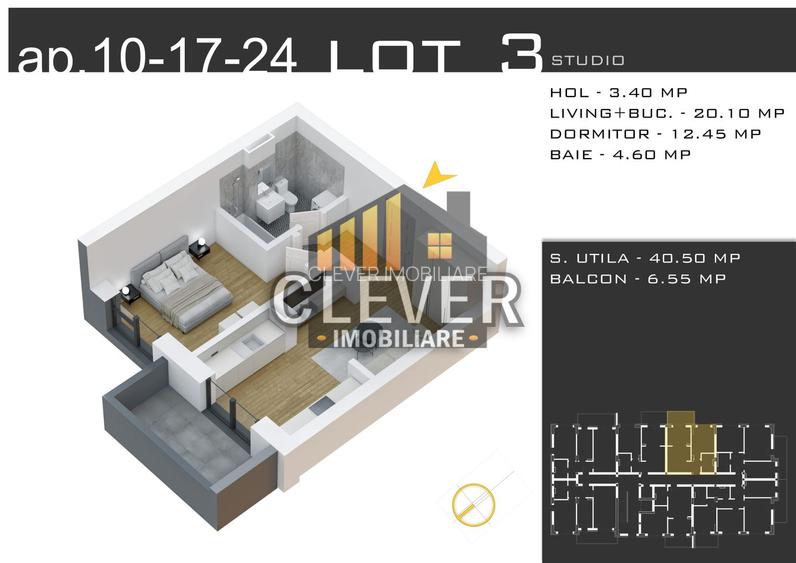 Comision 0%, Studio 2 camere, Metrou Teclu – Theodor Pallady - 2