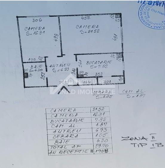 Apartament 2 camere 60mp de vanzare Gheorgheni Str. Nicolae Titulescu - 13