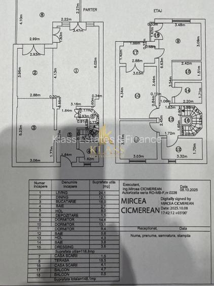 Vilă duplex P+1 în Cosmopolis | 4 parcări incluse, 3 dormitoare, curte proprie - 16