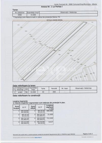 Teren agricol extravilan de vânzare – 22.960 mp – Măreș, Albota, Argeș - 3