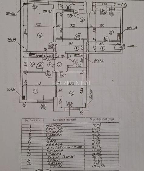 Apartament 4 camere -decomandat- Piata Unirii- Central  - 12