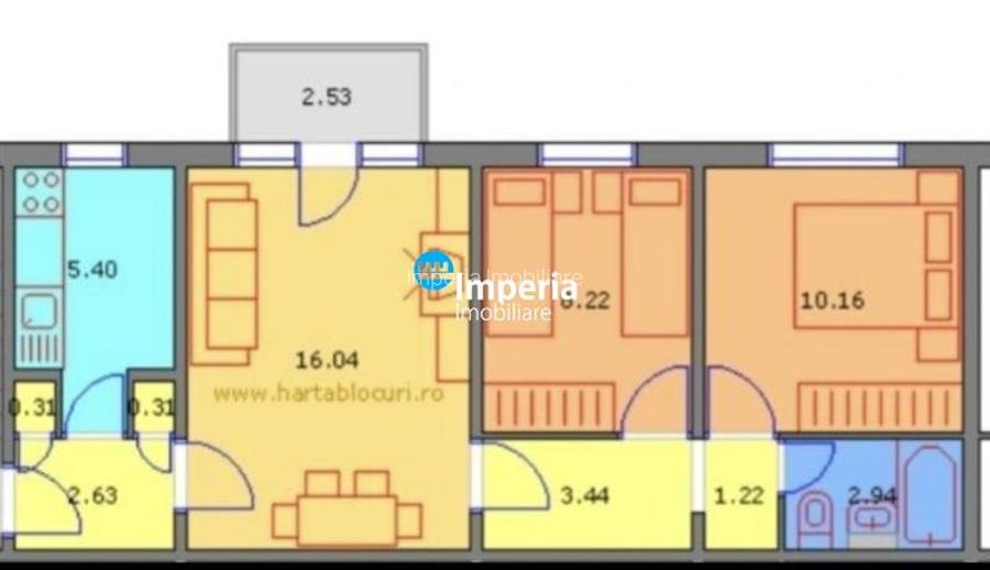 Apartament 3 camere semidecomandat, Baza 3 - Carrefour - Felicia! - 4