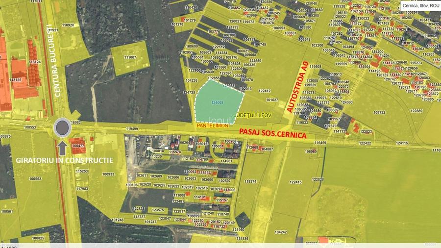 ORAS PANTELIMON-CERNICA 18.700 mp - A0 - DNCB - intravilan  - 3