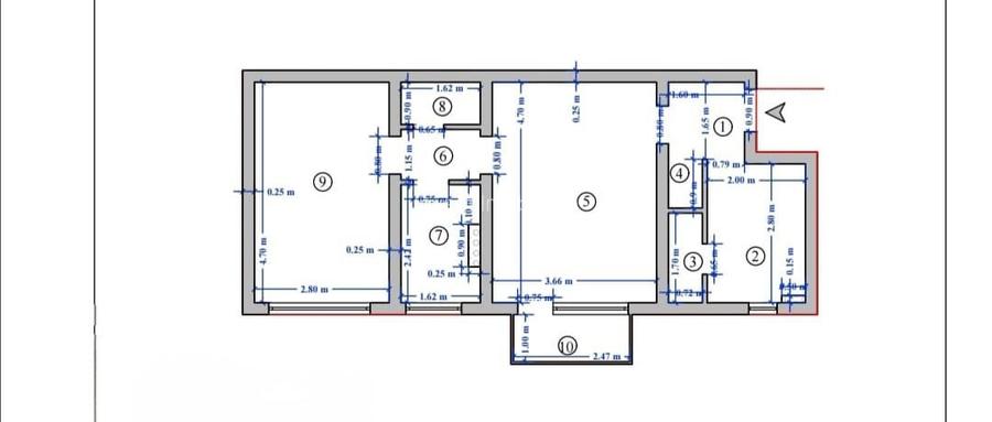 Podu Ros- Apartament 2 camere - 1