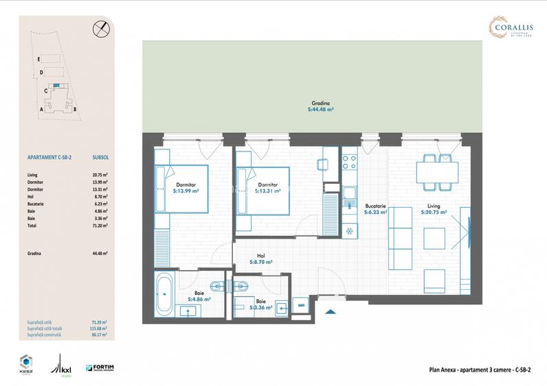 Apartament 3 camere cu gradina impresionanta de 45 mp - 4