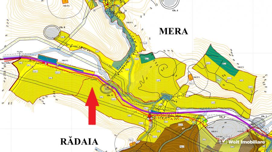 Teren intravilan in Mera cu acces la D.N.1F