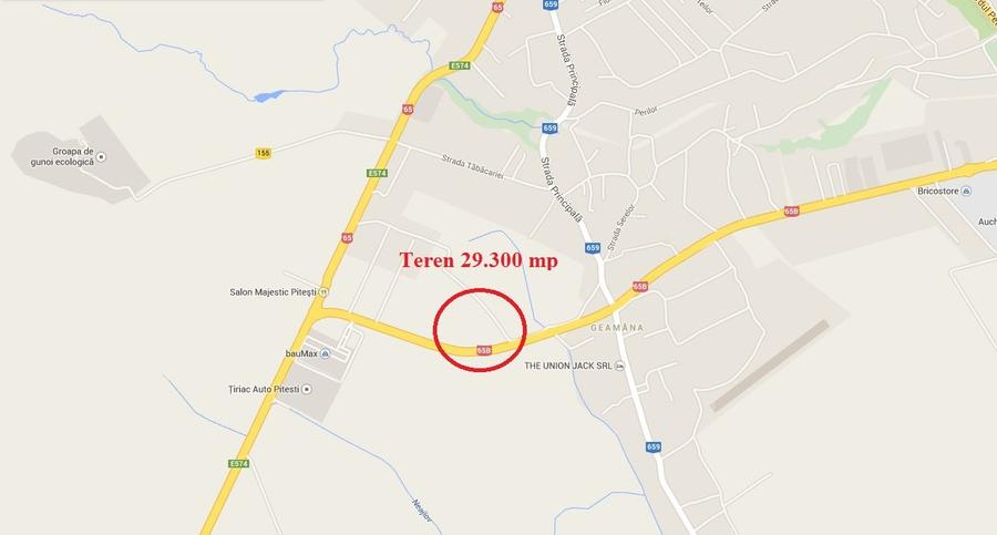 Proprietar, vand teren Albota, jud. Arges 29.300 mp deschidere 160 ml