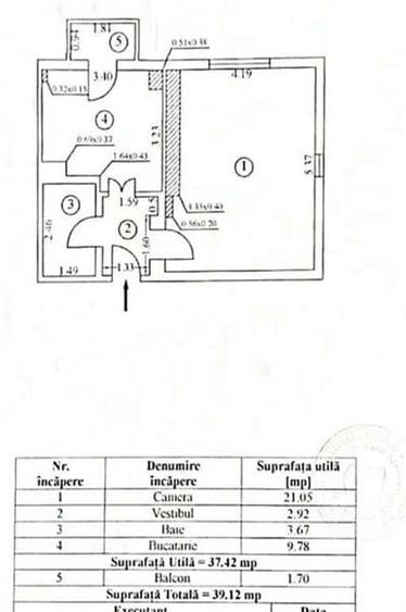 Garsoniera Mircea Voda Bloc Mixt Monolit - 8