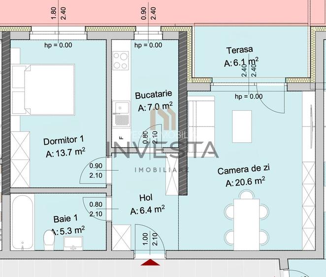 Apartament 2 camere, Marasti – zona The Office, proiect premium - 1
