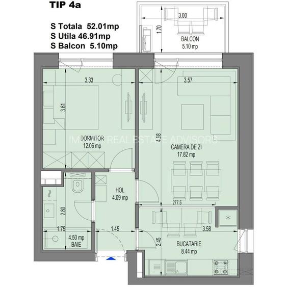 Apartament cu 2 camere faza2 | et 1– Pipera-Aviatiei | Nusco City - 4