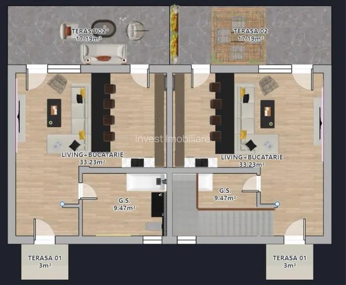 Duplex cu 4 camere in Valea Adanca - 10