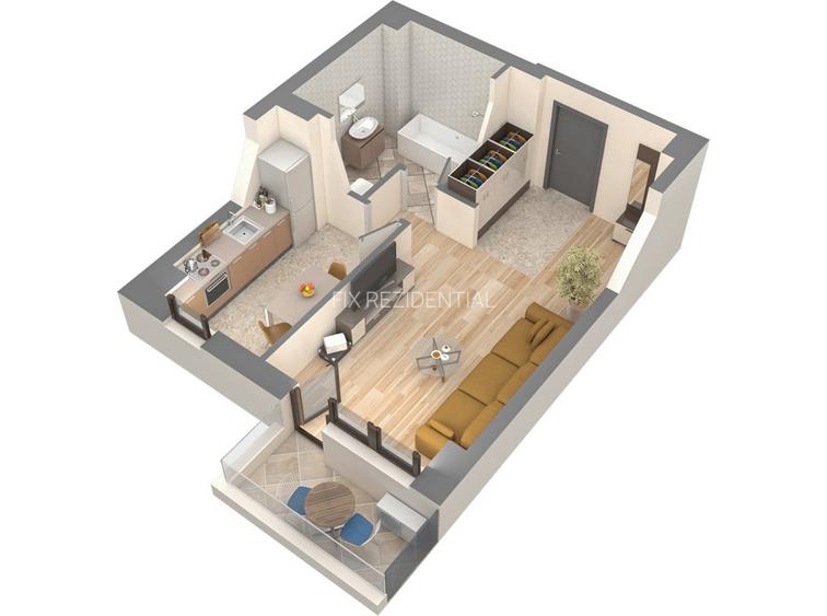 APARTAMENT DECOMANDAT, LA 5 MIN PALAS MALL, BLOC NOU, CENTRAL - 3