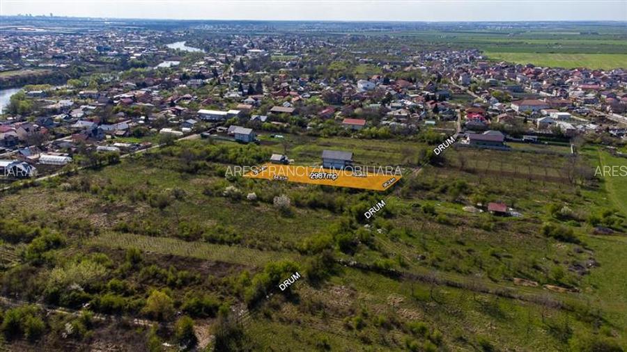 STEFANESTII DE JOS - SOS STEFANESTI,TEREN 2987 MP,STB 4 MIN,DESCHIDERE 36 ML - 4