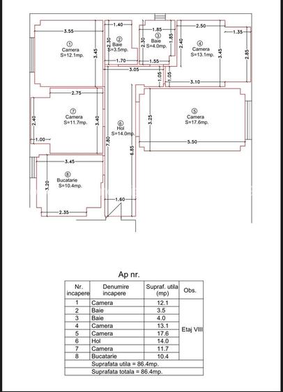 APARTAMENT SPATIOS CU VEDERE PE 2 PARTI - 1