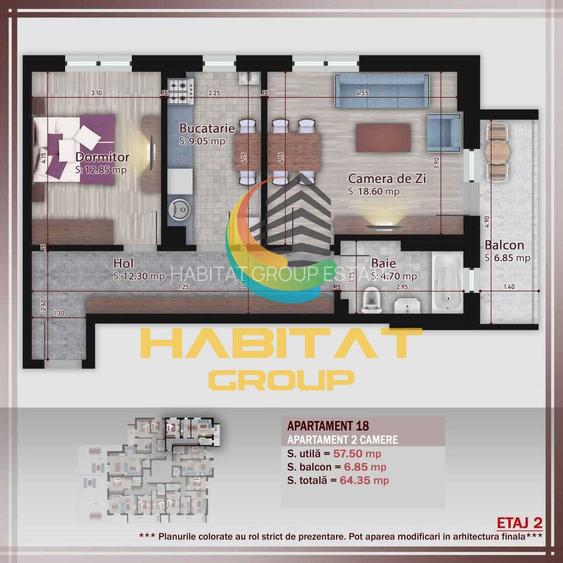 Apartament 2 camere - metrou Nicolae Teclu - 1