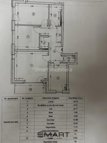 Apartament 3 Camere 76 mp Kasper - 8