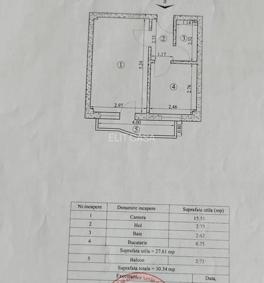 Apartament 1 camera, decomandat, zona Platou Galata - 11
