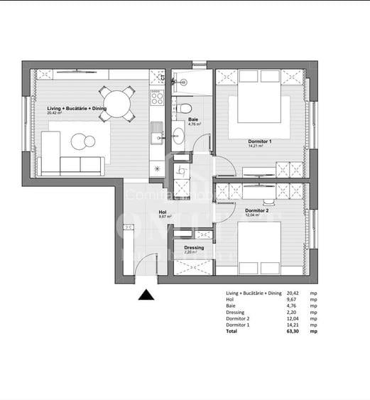 Apartament la cheie | 3 camere | Zona Str Dorobantilor - 14