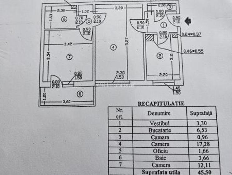 Apartament 2 camere metrou 1 Decembrie - 7
