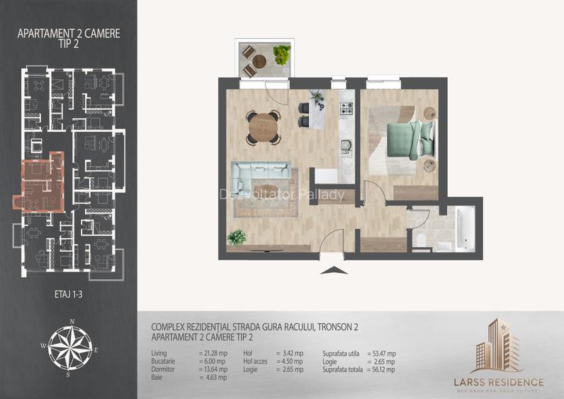 Studio zona Theodor Pallady | metrou N.Teclu 10 minute - 2